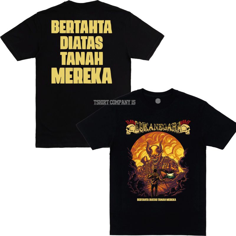 Desa Luka Negara - Palestina - Bertahta Diatas Tanah Mereka - Kaos band Punk desa Luka Negara