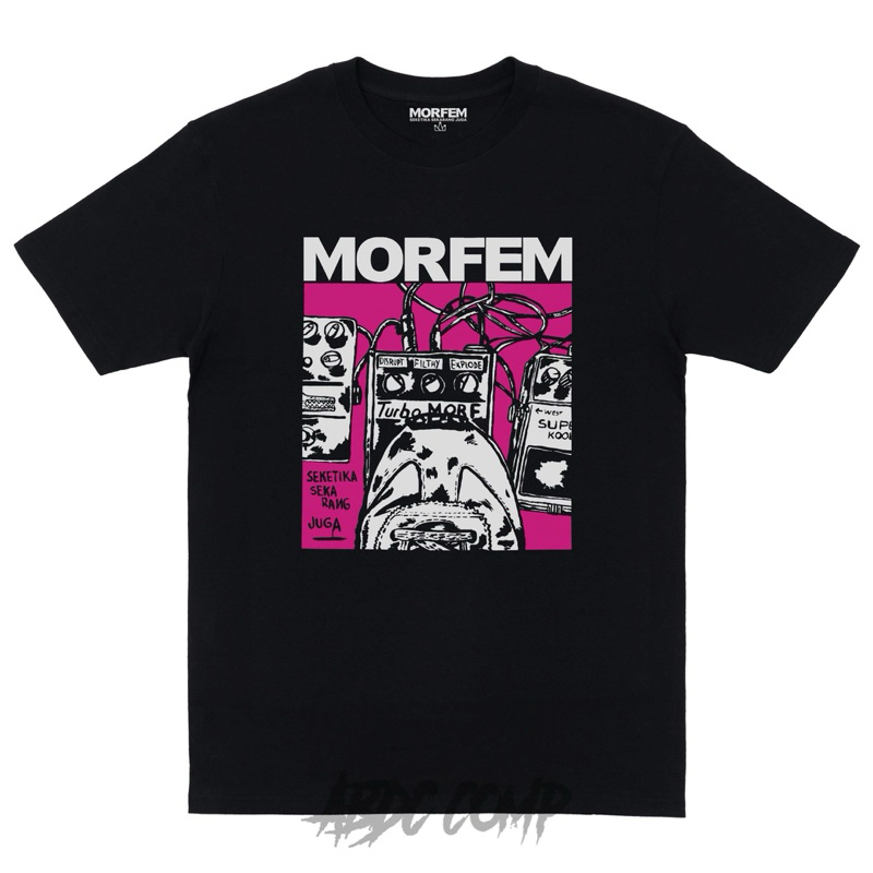 Kaos Band Morfem x Screamous Tshirt Black /Kaos band Morfem/ Kaos Musik Merch