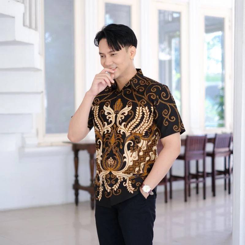 CASH ON DELIVERY PROMO KEMEJA BATIK LENGAN PENDEK PRIA DEWASA NEW ARRIVAL DISTRO KEMEJA BATIK FAFORI