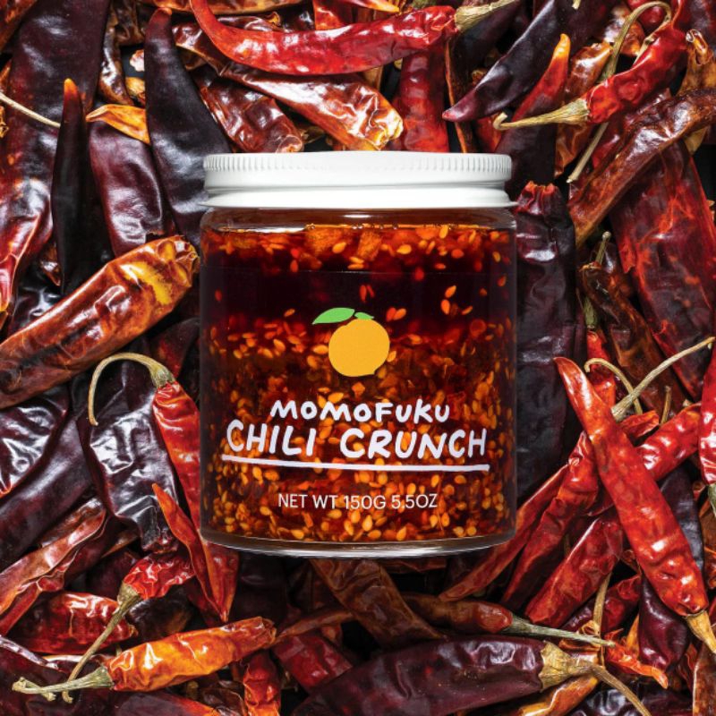 

Momofuku Chilli Crunch The perfect punch of heat and texture — classic for a reason