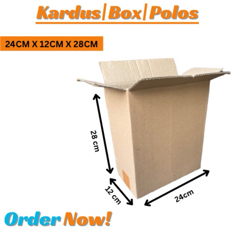 

KARDUS PACKING UKURAN 24x12x28 CM | BOX | KARTON POLOS