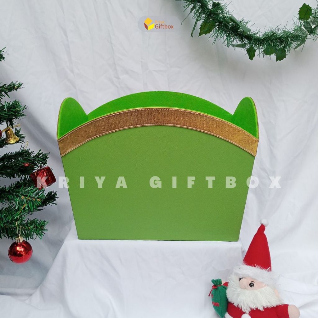 

Keranjang Hampers Bahan Kulit Sintetis Keranjang Parcel Natal