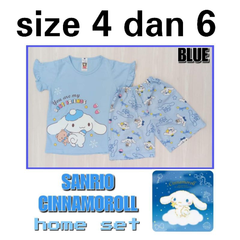 Baju setelan anak cewek size 4 6 umur 3-6 tahun Tsum Barbie Dumbo Unicorn We Bare Tayo Lol Surprise