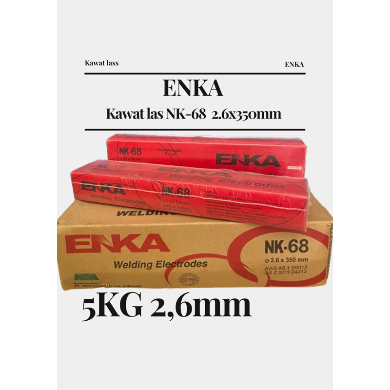 NK-68 2,6x350mm kawat las 2,6mm NK-68 5kg