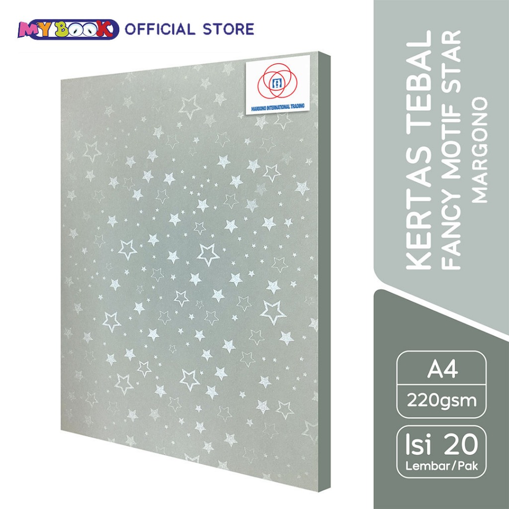 

Margono Kertas Warna A4 Star Silver 220 gsm - 20 Lembar