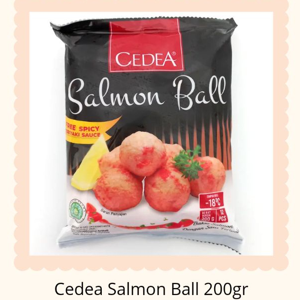 

Cedea Salmon Ball isi 12pcs 200gr | Festive Frozen Food