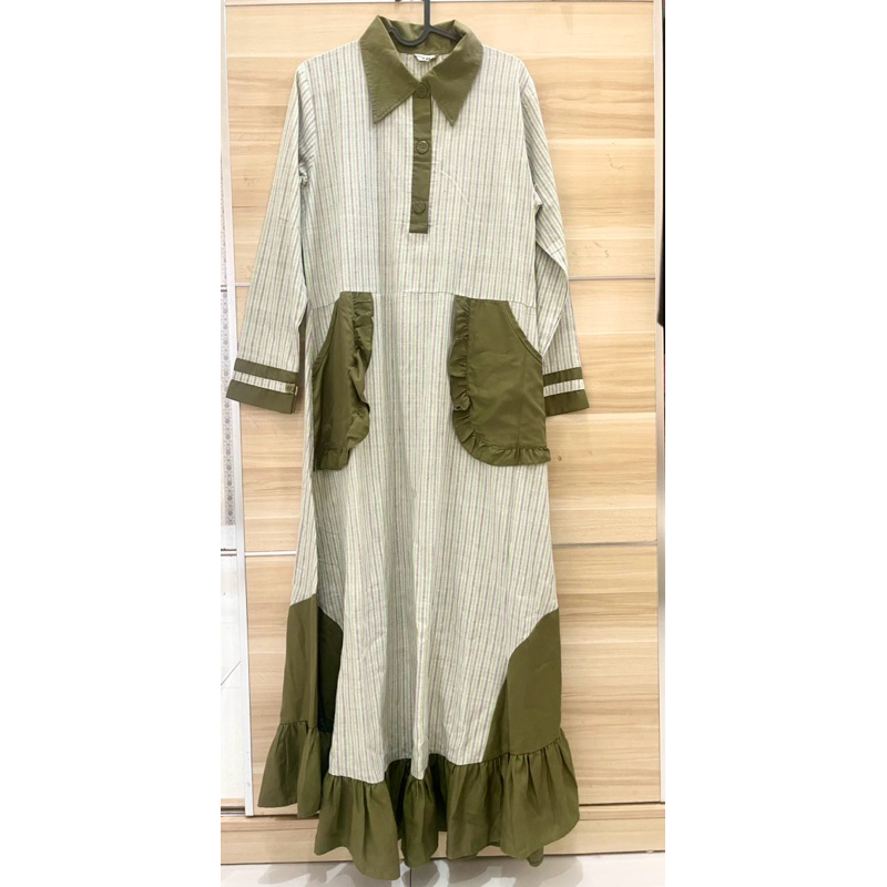 Preloved Gamis Sage Green