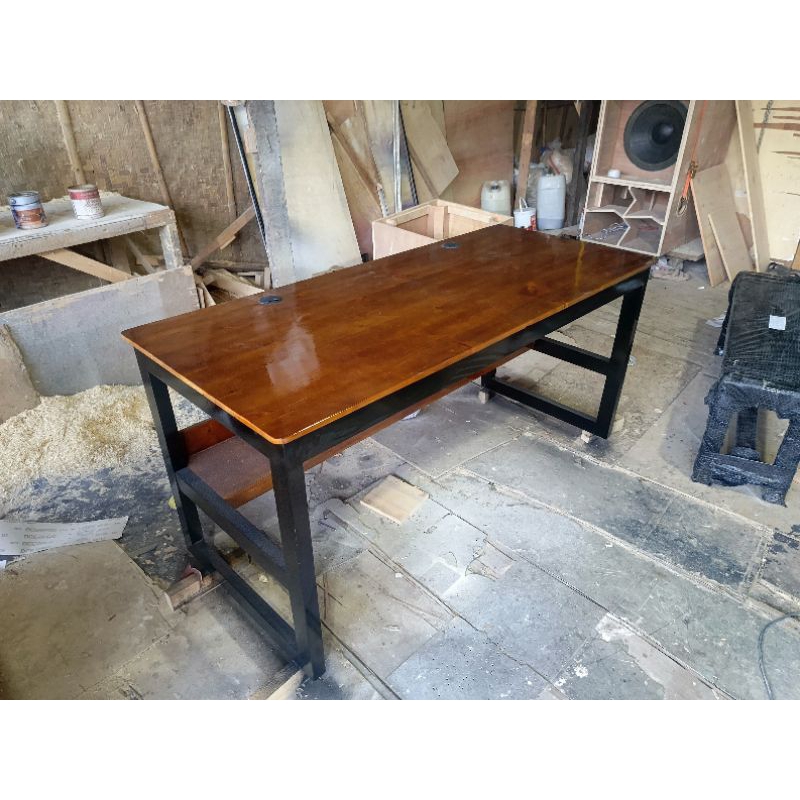 meja komputer/meja kerja kayu jati Belanda