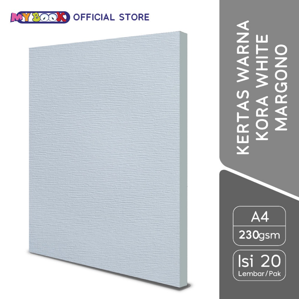 

Margono Kertas Warna A4 Kora White 230 gsm - 20 Lembar