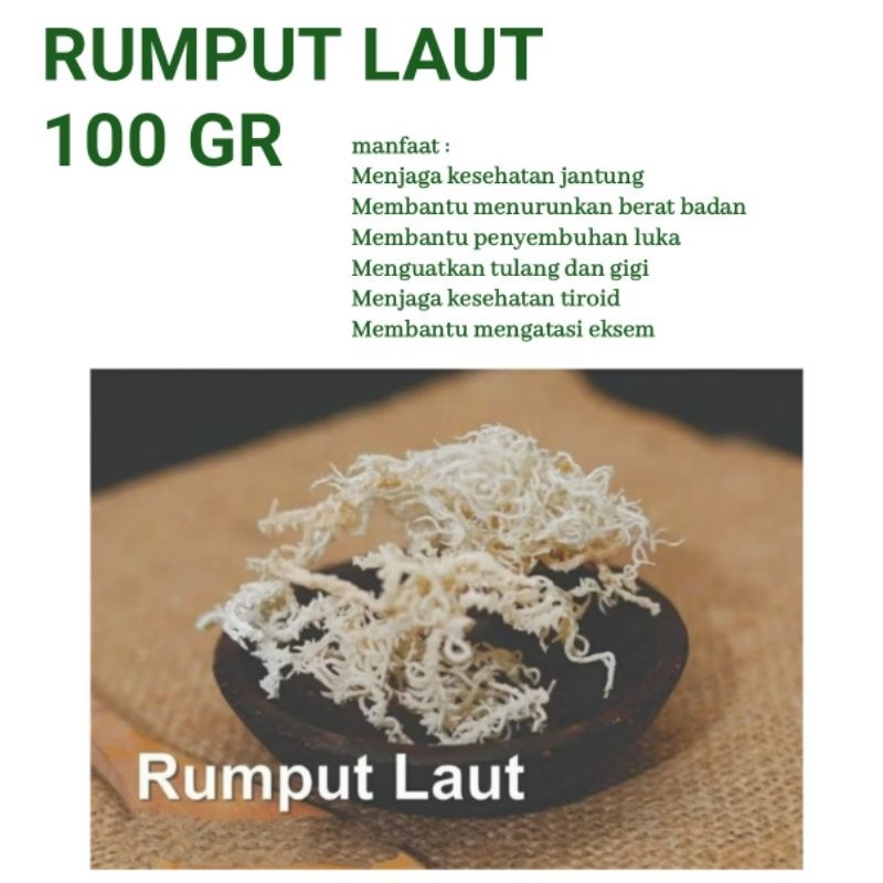 

rumput laut kering 100gr