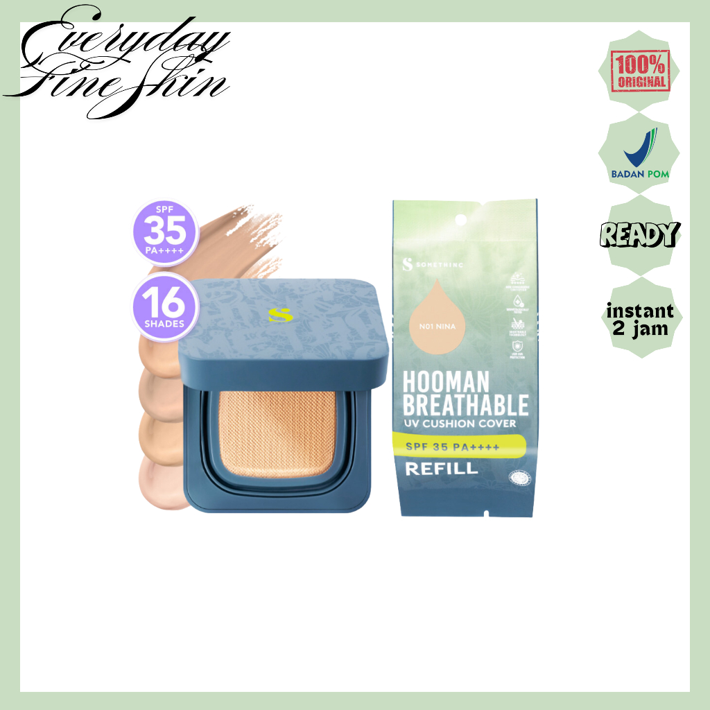 SOMETHINC HOOMAN Breathable UV Cushion Cover SPF 35 PA++++ Refill Matte Finish BPOM