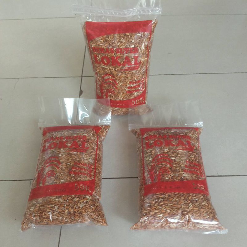 

BERAS MERAH SUPER LOKAL KEMASAN 500GRAM