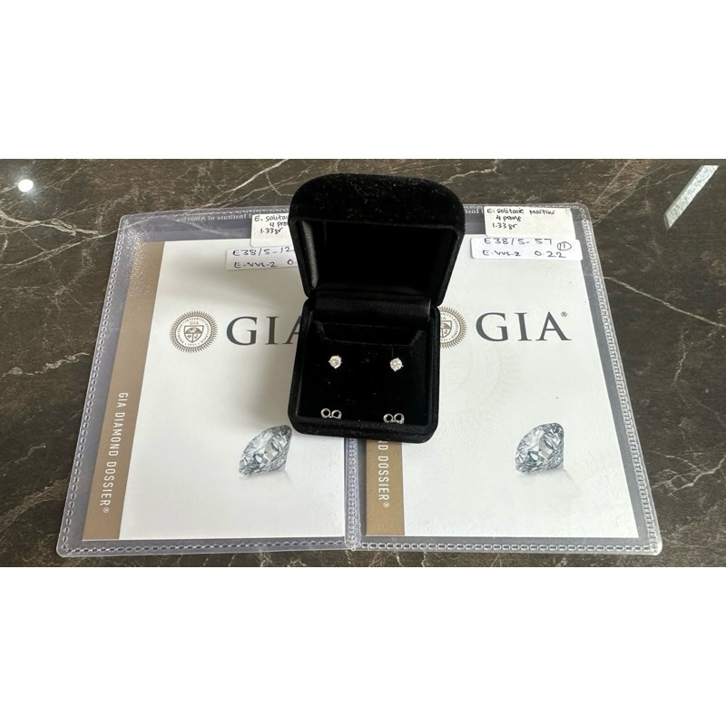 ANTING SOLITAIRE GIA 4 PRONG 18K