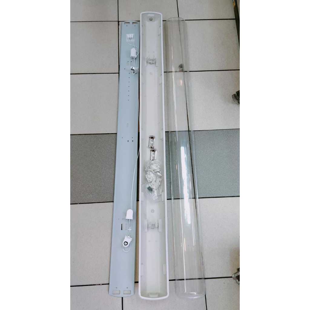 KAP LAMPU TL T8 120CM KOSONGAN WATERPROOF OSKA KAP LAMPU LED T8 WATERPROOF