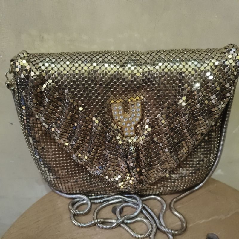 Tas Pesta - Warna Gold - Preloved