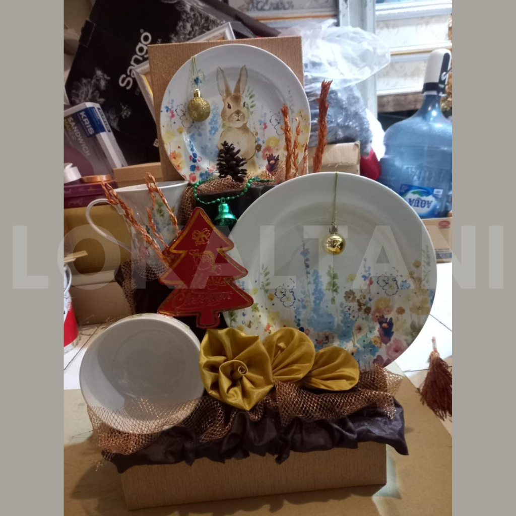 Parcel Sango Dinner Set Natal / Parcel Pecah Belah / Parcel Lebaran/ Hamper Natal Premium