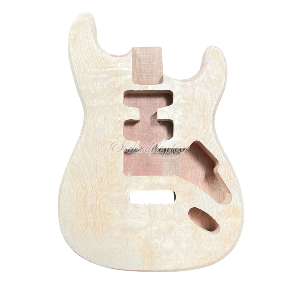 Body Gitar Stratocaster Mentah Unfinished CNC cutting