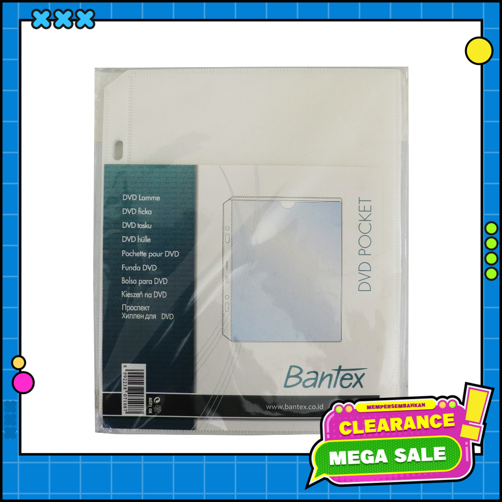 

Bantex Dvd Pocket for Binder per PCS - 8071 08G