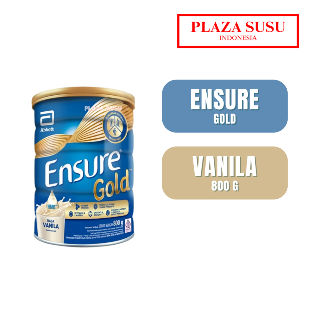 

ENSURE GOLD VANILA 800 G SUSU NUTRISI DEWASA RENDAH LAKTOSA