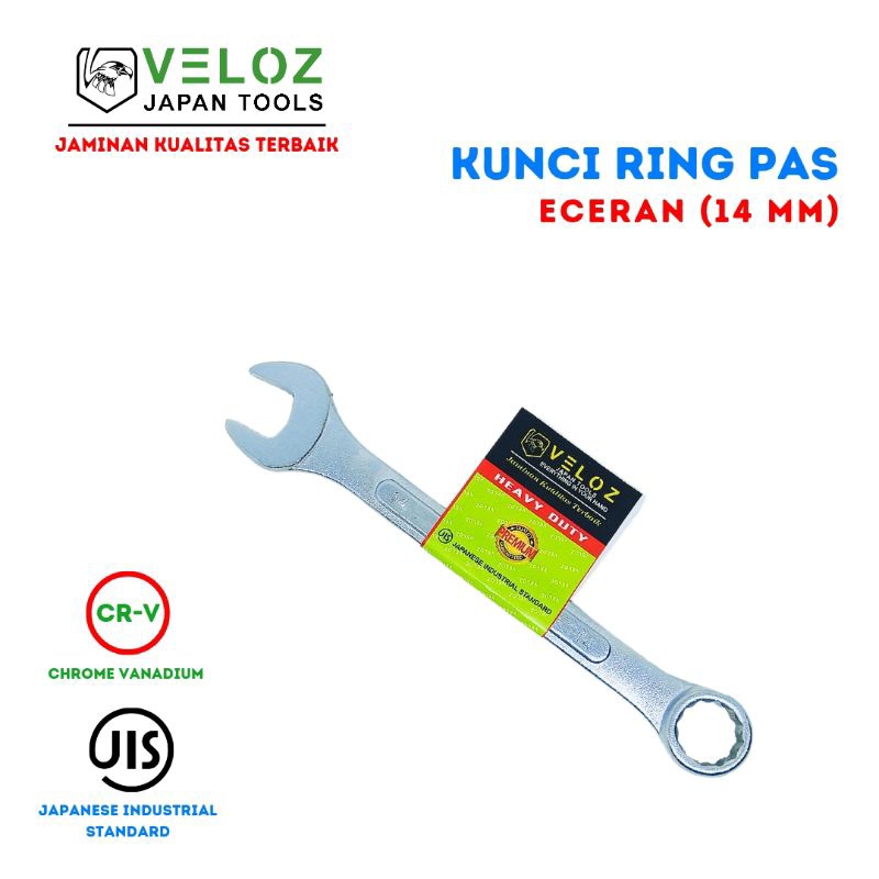 VELOZ KUNCI RING PAS 14MM - KUNCI KOMBINASI RING PAS ECERAN 14MM - KUNCI PAS RING 14MM