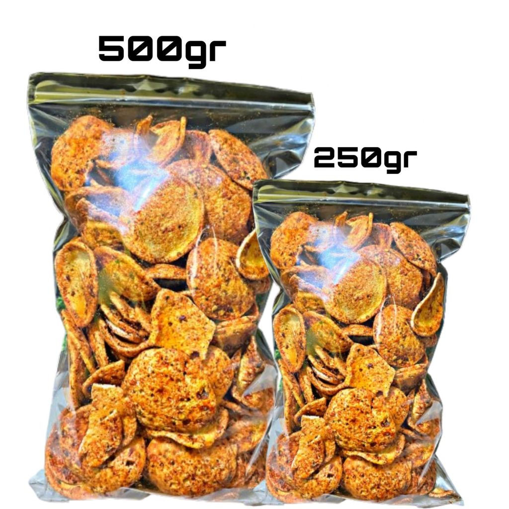 

Basreng koinpedas daun jeruk 500gr dan 250gr makanan ringan cemilan viral
