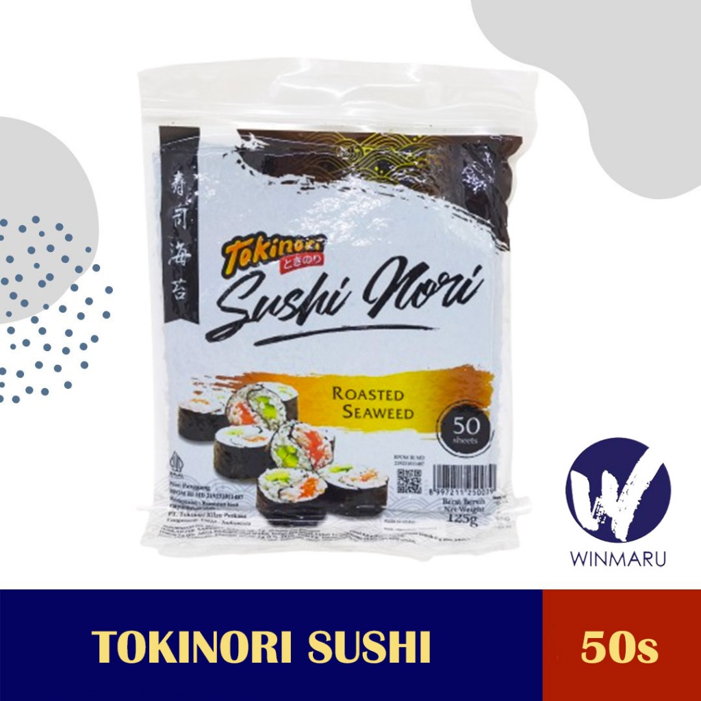 

Tokinori Sushi Nori Seaweed Rumput Laut 50 sheets/lembar