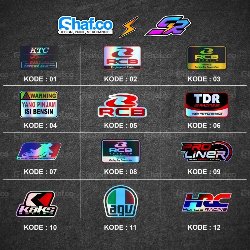 STICKER MOTOR RACING // STICKER RACING // STICKER MOTOR VIRAL // STICKER MOTOR KEREN // STICKER HOLO