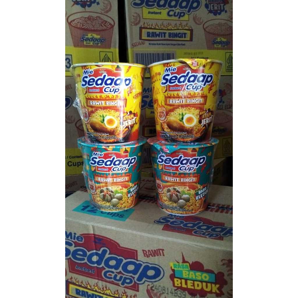 

AR Snack 12 Pcs Mie Sedap Cup 75gr varian Kuah