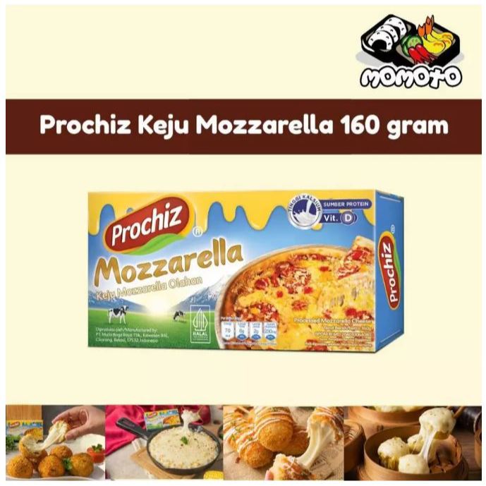 

Prochiz Keju Mozarella 160 gram Pizza Mozarela Cheese Tarik Moza Leleh Melar