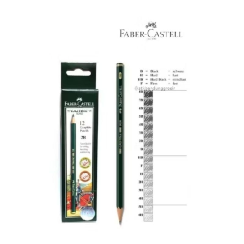 

CS_pensil 2B /alat tulis /pensil faber castle/