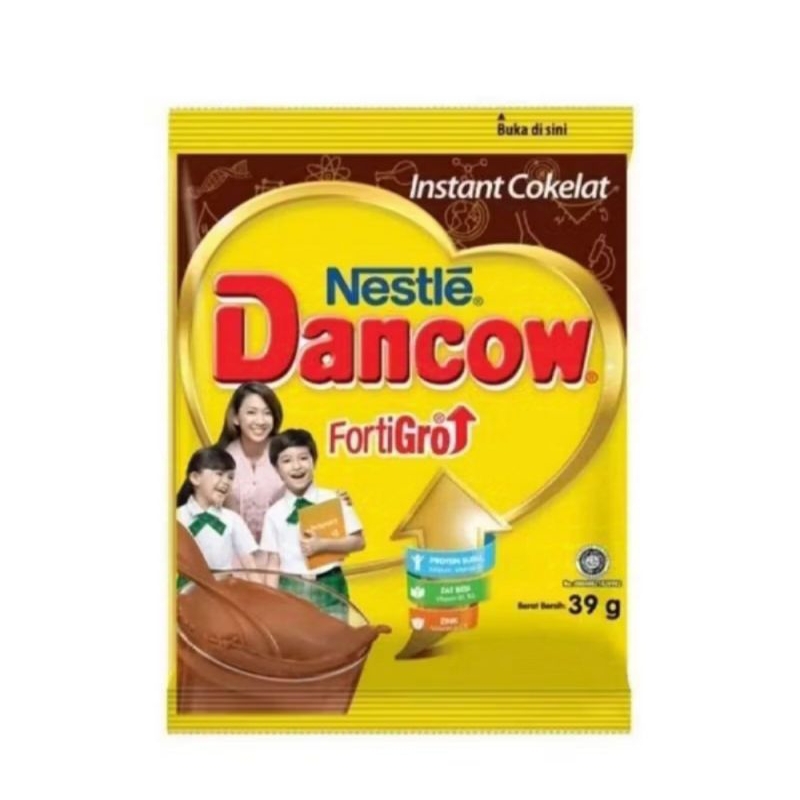 

DANCOW Fortigro Coklat Sachet 39 gr / Dancow fortigro Cokelat renceng / Susu Bubuk Cokelat