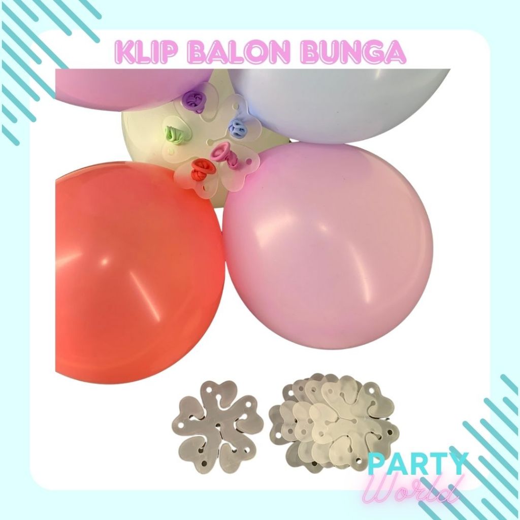 

Klip Balon Bunga Diameter 6Cm Pengait Balon Dekorasi Pesta Dekorasi Ulang Tahun Pengait Balon Party World