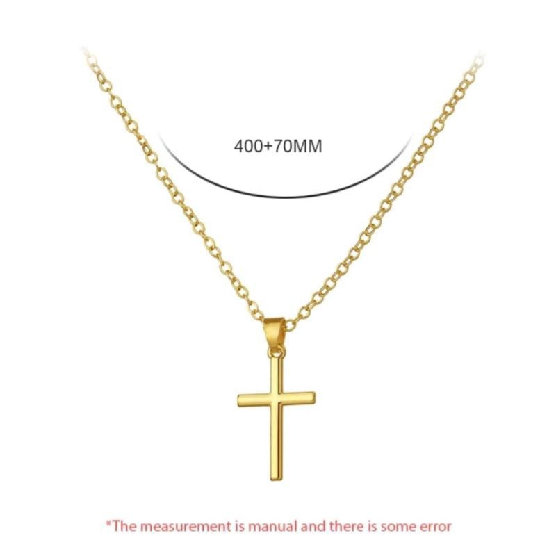 KALUNG RANTAI SALIB PRIA dan WANITA VINTAGE CROSS KOREA STAYLE FASHION