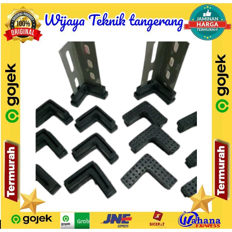 karet besi siku 2x2 / karet siku 2cm x 2 cm 4pcs