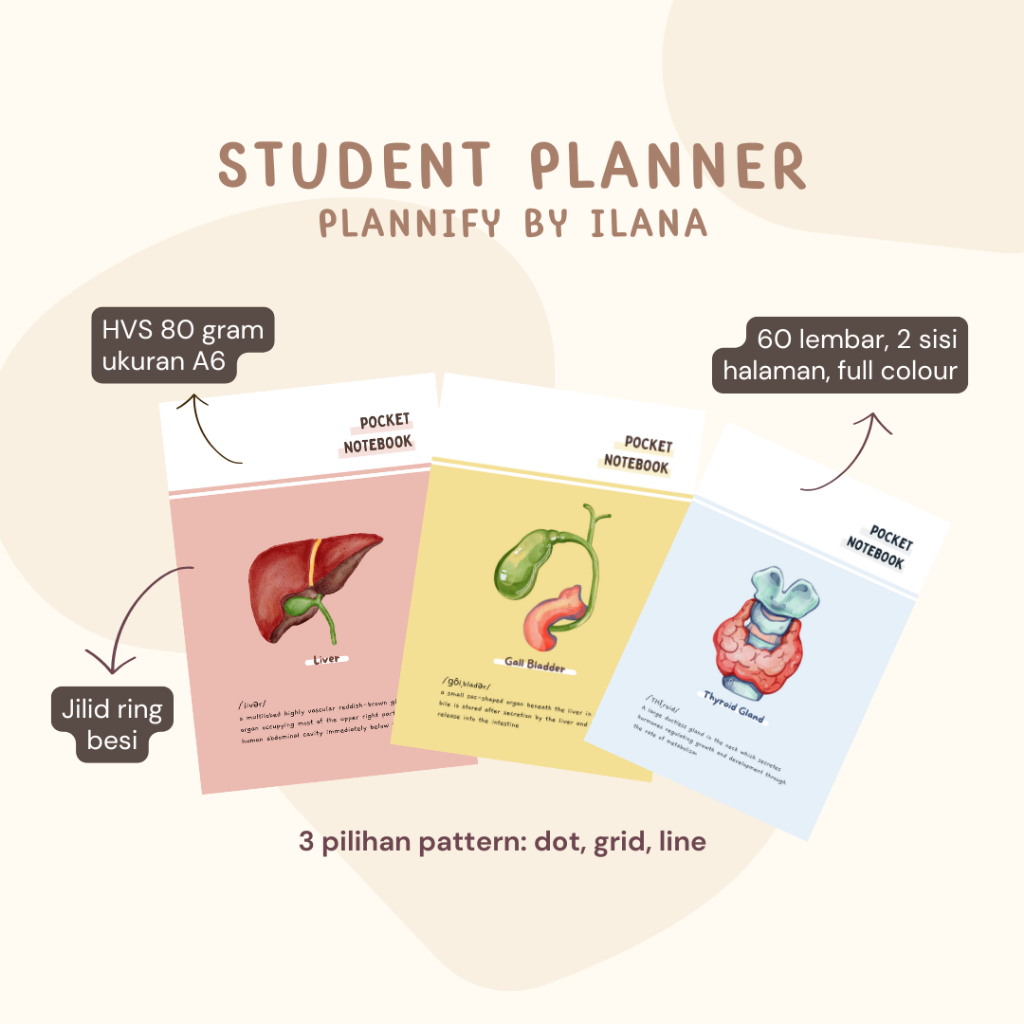 

Pocket Notebook Medical Series Plannify by Ilana / Agenda / Buku Catatan