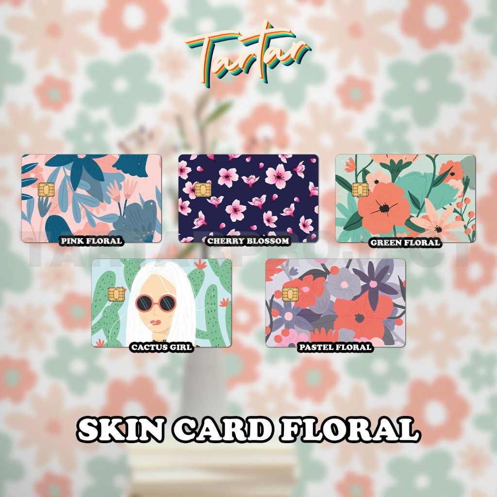 

SKIN / STICKER KARTU ATM / E MONEY / FLAZZ - FLORAL