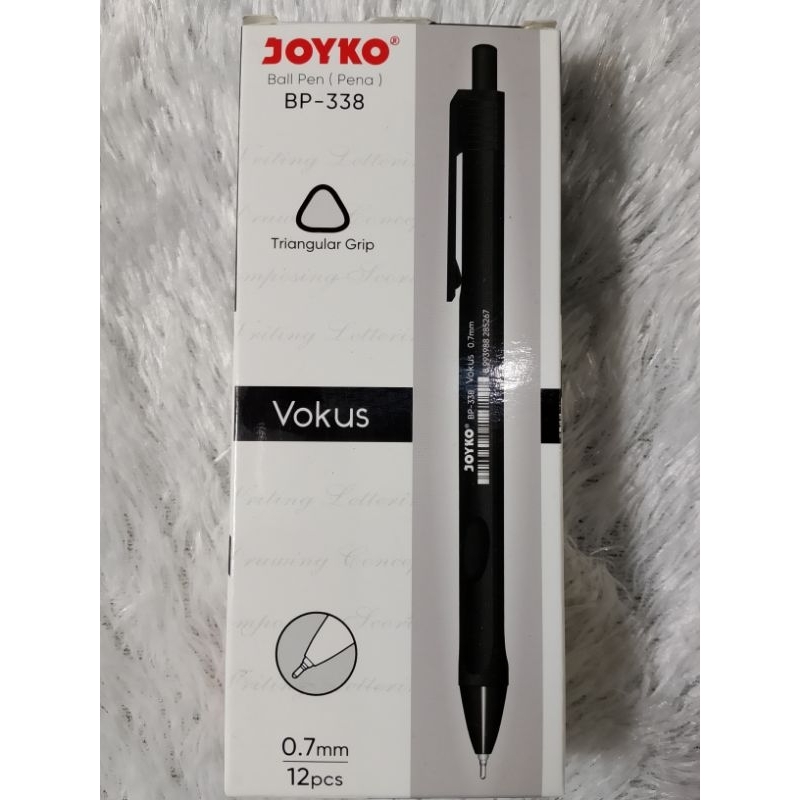 

JOYKO Ball Pen Vokus Black BP-338 / Pena JOYKO Vokus Hitam 0.7mm