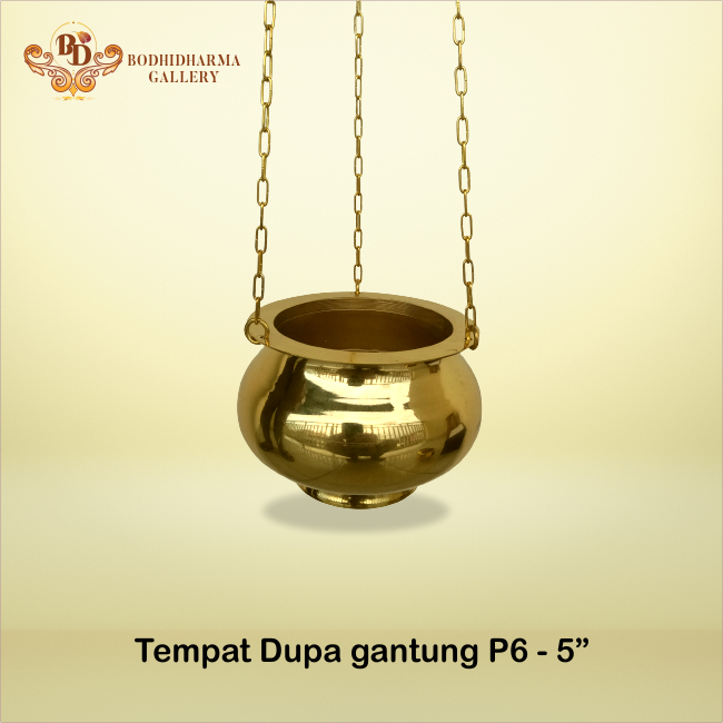 Tempat Bakar Dupa / Hiolo / Bokor Gantung Kuningan