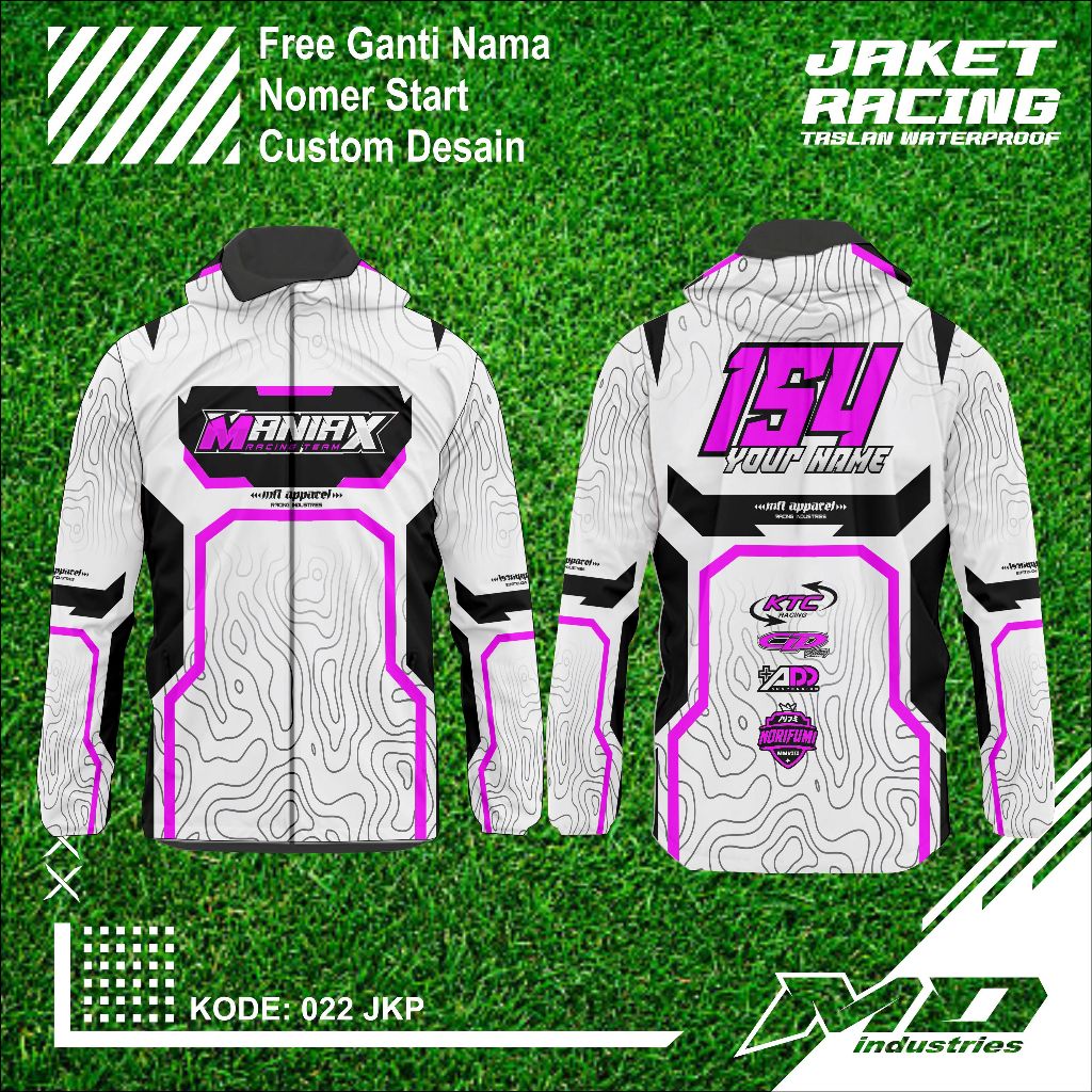 Jaket Racing Baju Jaket Racing Parasut Bahan Taslan Waterproof