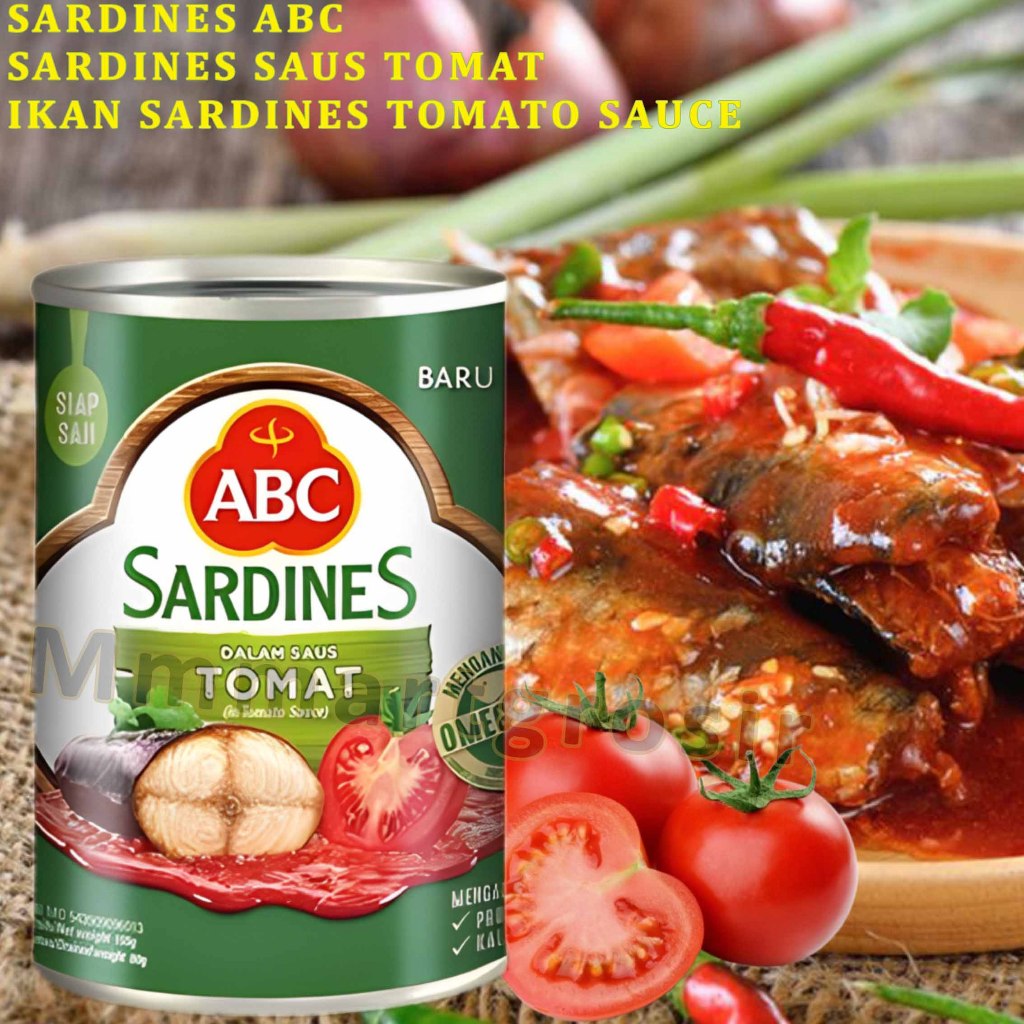 

Sardines Abc / Sarden Saus Tomat / Ikan Sardines Tomato Sauce / 155gr