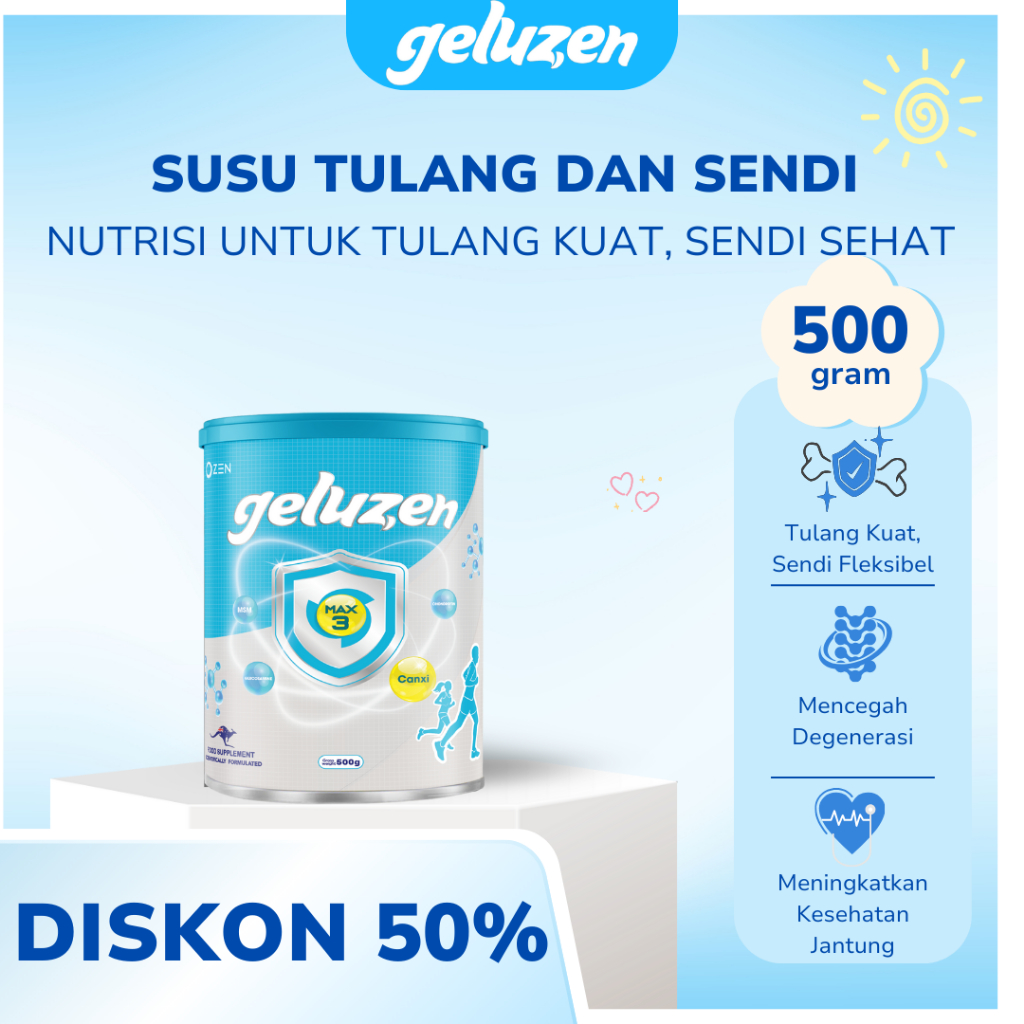 

[ 1 KALENG] GELUZEN SUSU SENDI DAN TULANG 1 KALENG 500G 100% ORIGINAL