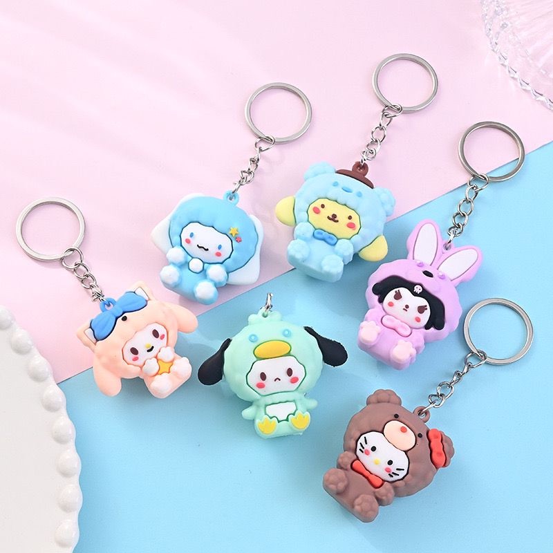 Gantungan Kunci Baju Domba Lucu