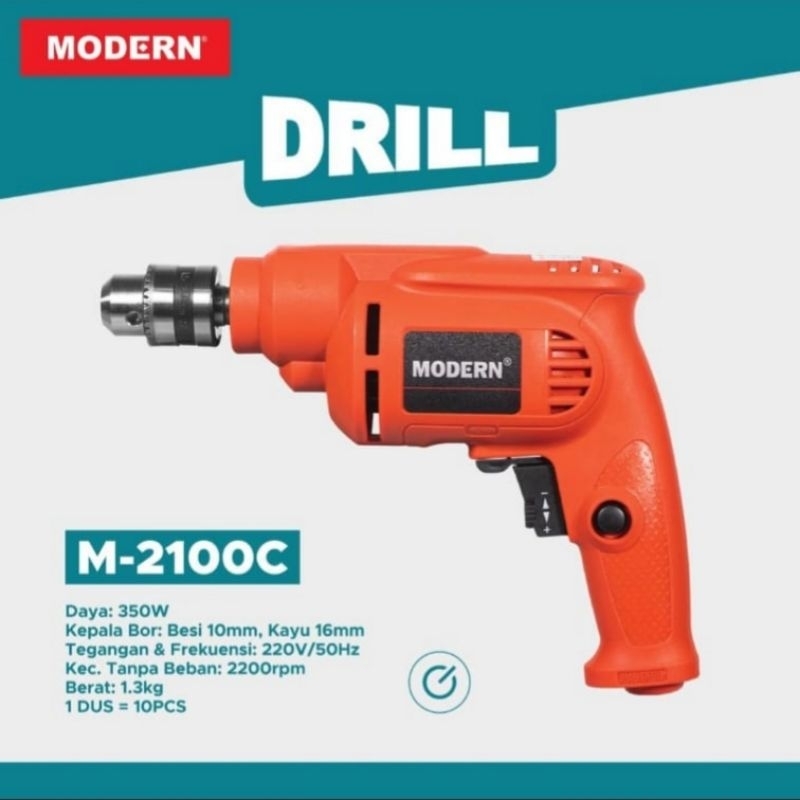 MODERN MESIN BOR M2100C Bor Listrik Modern 10mm