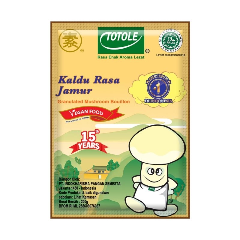 

Totole Kaldu Jamur 200gr / Penyedap Kaldu Jamur Pengganti MSG