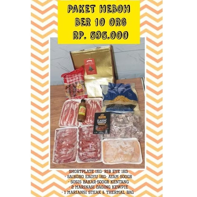 

Hampers paket bbq ber 10 orang