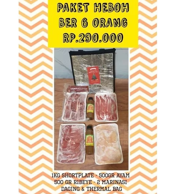 

Paket bbq ber 6 heboh murah lengkap hampers
