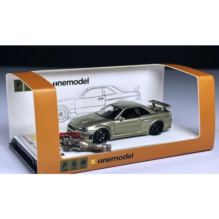 1/64 PGM Nissan Skyline GT-R R34 Z-Tune Jade Green Regular Version