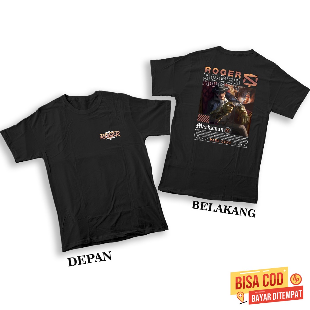 Kaos Mobile Legends Anak - Fashion Terbaru Anak - Baju Hero Roger Dark