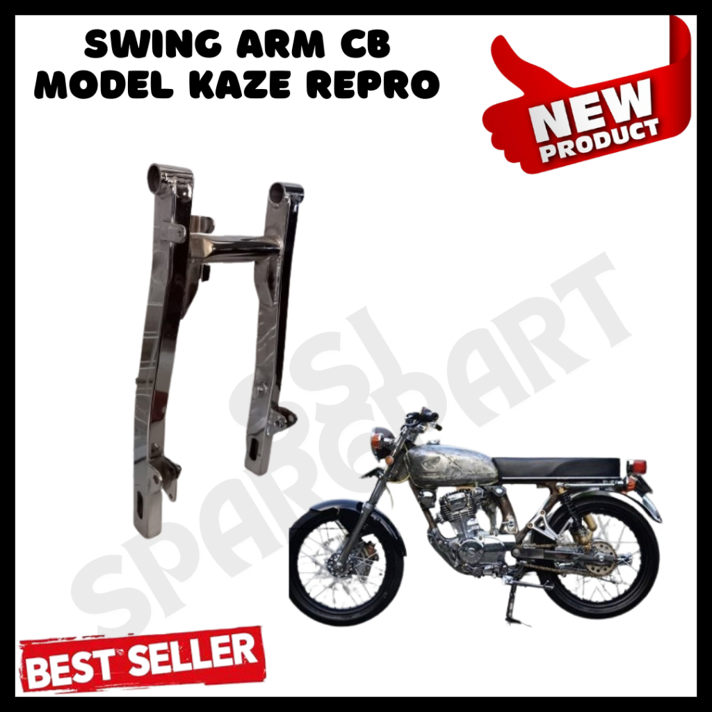 Fork Swing Arm arem Lengan Ayun Kaze pnp CB GL TIGER MEGAPRO Tebal Crom Murah