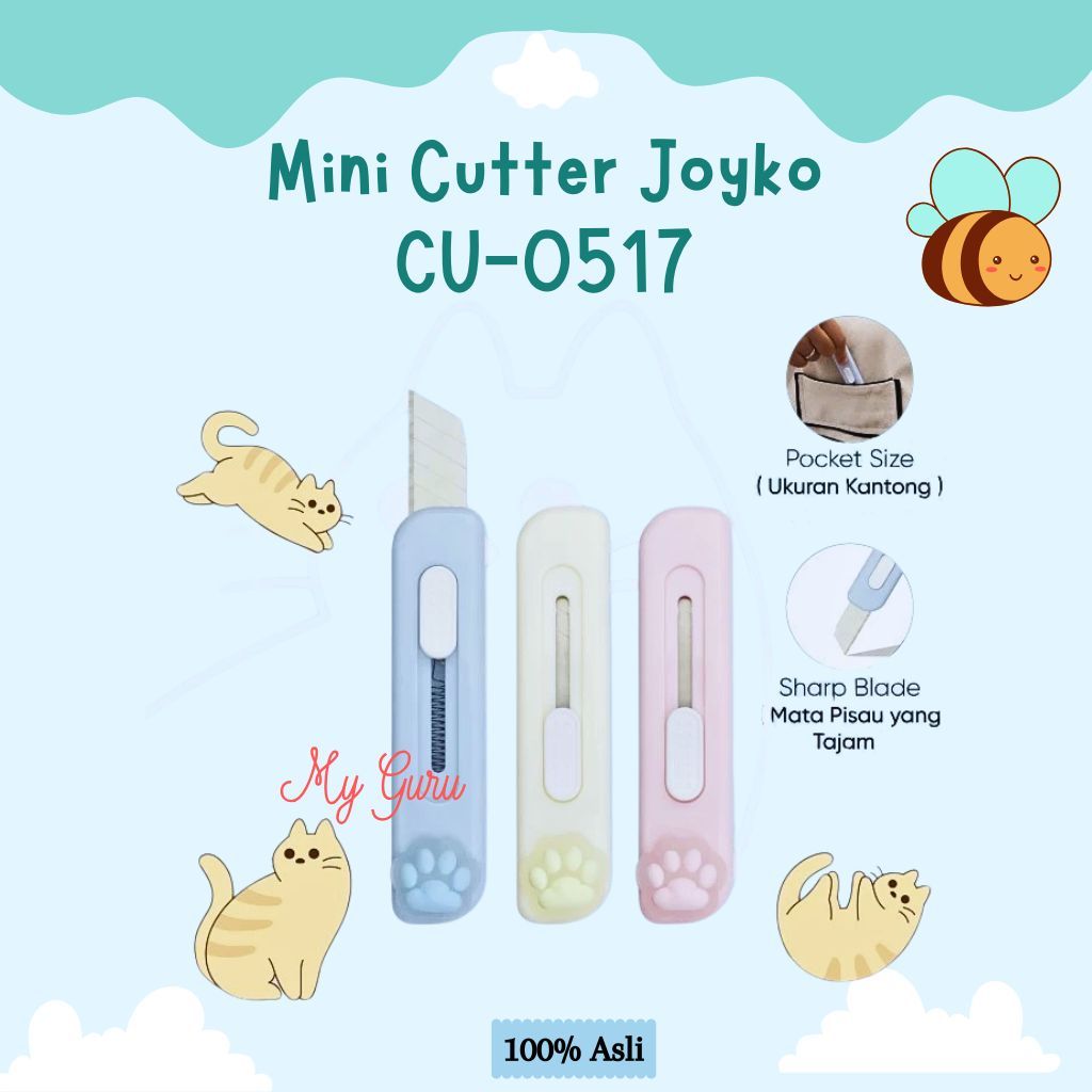 

[PCS] MINI CUTTER JOYKO CU-0517 / SILET LUCU MINI / CUTTER WARNA PASTEL